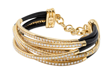 de GRISOGONO Allegra Pink Gold and Diamond Bracelet - eJewels